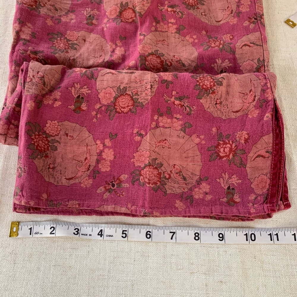 Linen Magenta Wideleg Cottagecore Pants by Subtle Tones - Picture 8 of 10